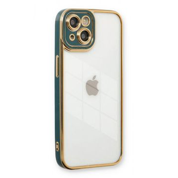 BSSM iPhone 13 Liva Lens Silikon Yeşil Kılıf