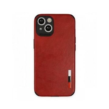 BSSM iPhone 13 Loop Deri Silikon Kırmızı Kılıf