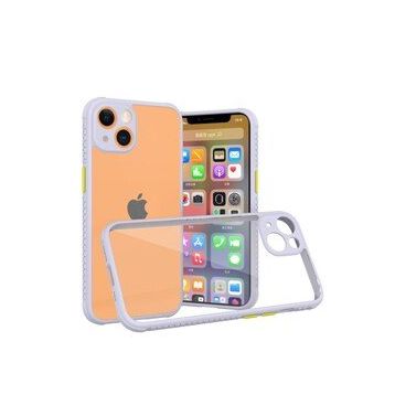 BSSM iPhone 13 Mini Miami Şeffaf Silikon Lila Kılıf