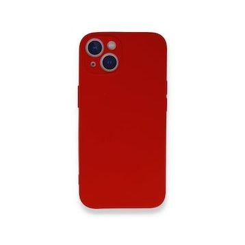 BSSM iPhone 13 Mini Nano İçi Kadife Silikon Kırmızı Kılıf