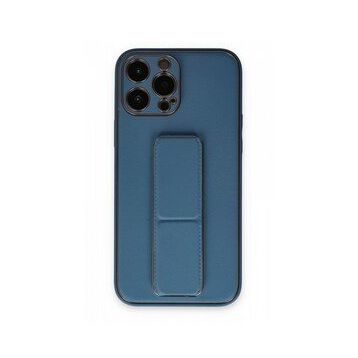 BSSM iPhone 13 Pro Coco Açık Mavi Deri Standlı Kapak Kılıf