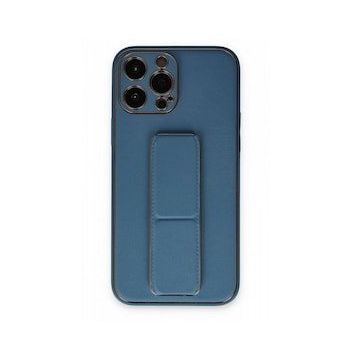 BSSM iPhone 13 Pro Coco Açık Mavi Deri Standlı Kapak Kılıf