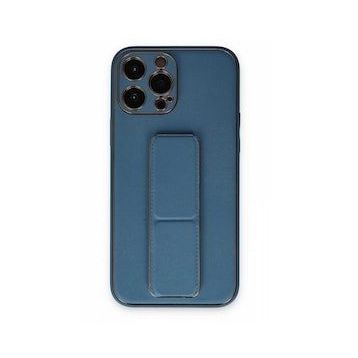 BSSM iPhone 13 Pro Coco Açık Mavi Deri Standlı Kapak Kılıf