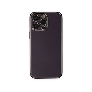 BSSM iPhone 13 Pro Coco Deri Silikon Kapak Derin Mor Renkli Kılıf