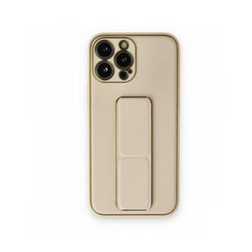 BSSM iPhone 13 Pro Coco Gold Deri Standlı Kapak Kılıf