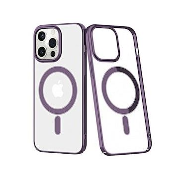 BSSM iPhone 13 Pro Element Magneticsafe Sert Kapak Derin Mor Siyah İnci Kılıf