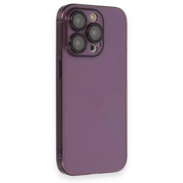 BSSM iPhone 13 Pro Max Armada Lensli Kapak Derin Mor Kılıf