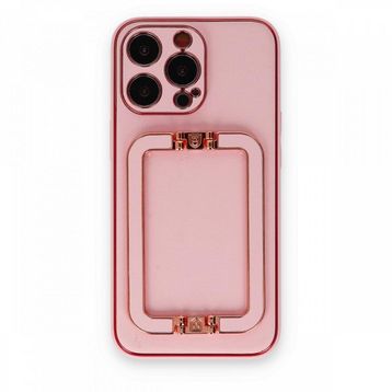 BSSM iPhone 13 Pro Max Coco Elit Kapak Pembe Cep Telefonu Kılıfı