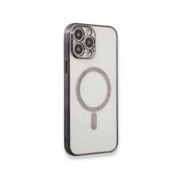 BSSM iPhone 13 Pro Max Magneticsafe Lazer Silikon Siyah Kılıf