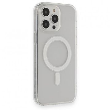 BSSM iPhone 13 Pro Max Matte Şeffaf Magneticsafe Şeffaf Kılıf