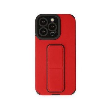 BSSM iPhone 13 Pro Max Mega Standlı Silikon Kırmızı Kılıf