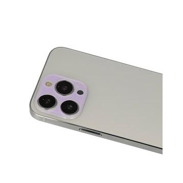 BSSM iPhone 13 Pro Max Rainbow Mor Kamera Lens Koruma Camı