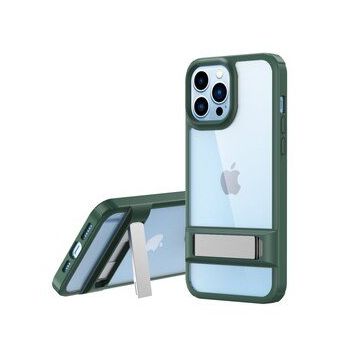 BSSM iPhone 13 Pro Max Rolet Stand Kapak Yeşil Kılıf