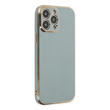 BSSM iPhone 13 Pro Max Volet Silikon Açık Yeşil Kılıf