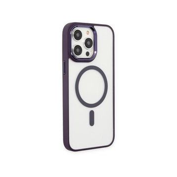 BSSM iPhone 13 Pro Room Magneticsafe Silikon Derin Mor Kılıf