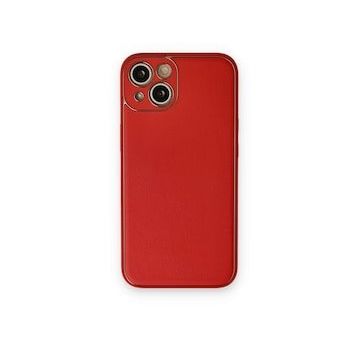 BSSM iPhone 14 Coco Deri Silikon Kapak Kırmızı Kılıf