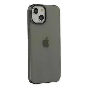 BSSM iPhone 14 PC Sert Şeffaf Kapak Siyah Kılıf