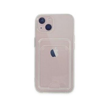 BSSM iPhone 14 Plus Kart Şeffaf Silikon Şeffaf Kılıf