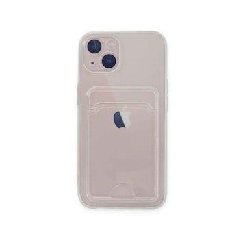 BSSM iPhone 14 Plus Kart Şeffaf Silikon Şeffaf Kılıf