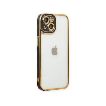 BSSM iPhone 14 Plus Liva Lens Silikon Siyah Kılıf
