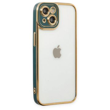 BSSM iPhone 14 Plus Liva Lens Silikon Yeşil Kılıf