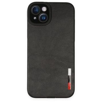BSSM iPhone 14 Plus Loop Deri Silikon Siyah Kılıf