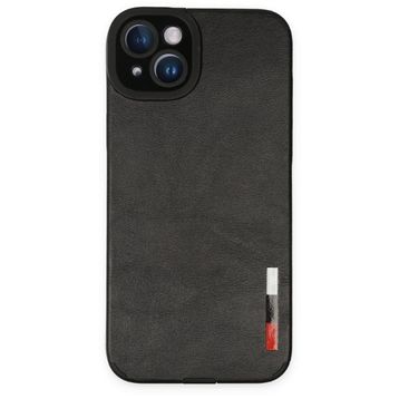 BSSM iPhone 14 Plus Loop Deri Silikon Siyah Kılıf