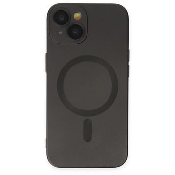BSSM iPhone 14 Plus Moshi Lens Magneticsafe Silikon Siyah Kılıf