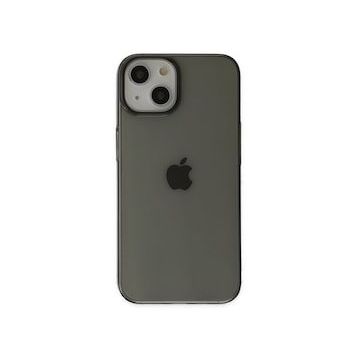 BSSM iPhone 14 Plus PC Sert Şeffaf Kapak Siyah Kılıf