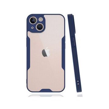 BSSM iPhone 14 Plus Platin Silikon Lacivert Kılıf