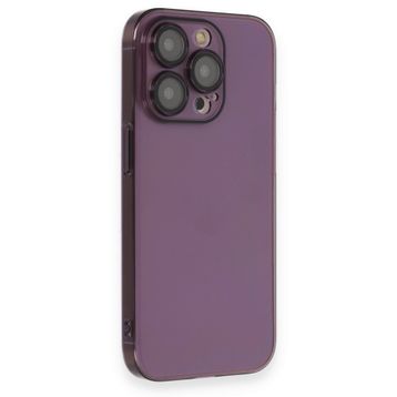 BSSM iPhone 14 Pro Armada Lensli Kapak Mor Kılıf