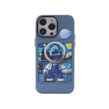 BSSM iPhone 14 Pro Max Desenli Kapak Prada Mavi 1 Kılıf