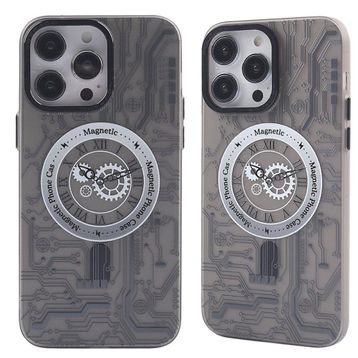 BSSM iPhone 14 Pro Max Magneticsafe Desenli Kapak Apollo Siyah 1 Kılıf