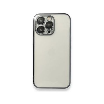 BSSM iPhone 14 Pro Max Razer Lensli Silikon Siyah Kılıf