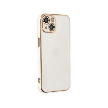BSSM iPhone 14 Volet Silikon Beyaz Kılıf