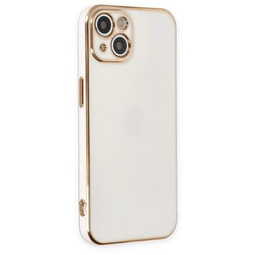 BSSM iPhone 14 Volet Silikon Beyaz Kılıf