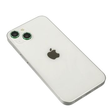 BSSM iPhone 14 Yeşil Diamond Kamera Lens