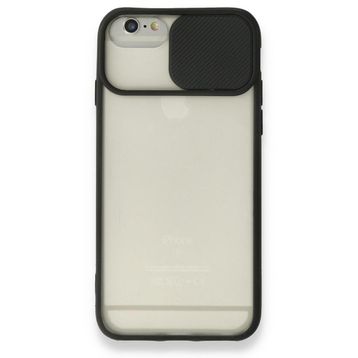BSSM iPhone 6 Palm Buzlu Kamera Sürgülü Silikon Siyah Kılıf