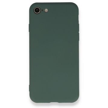 BSSM iPhone 7 Nano içi Kadife Silikon Koyu Yeşil Kılıf