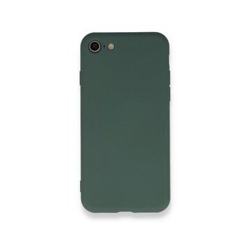 BSSM iPhone 7 Nano içi Kadife Silikon Koyu Yeşil Kılıf