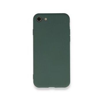BSSM iPhone 7 Nano içi Kadife Silikon Koyu Yeşil Kılıf