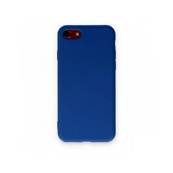 BSSM iPhone 7 Nano İçi Kadife Silikon Lacivert Kılıf