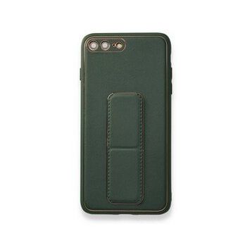 BSSM iPhone 7 Plus Coco Deri Standlı Kapak Yeşil Kılıf