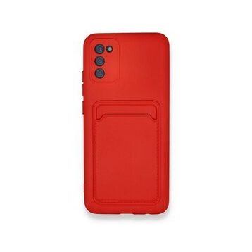 BSSM Kelvin Kartvizitli Silikon - Kırmızı Samsung Galaxy A02S Kılıf