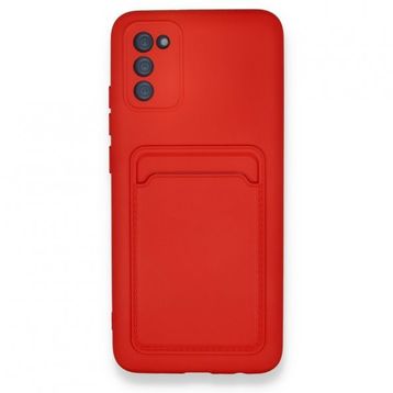BSSM Kelvin Kartvizitli Silikon - Kırmızı Samsung Galaxy A02S Kılıf