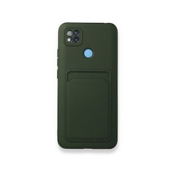 BSSM Kelvin Kartvizitli Silikon - Koyu Yeşil Xiaomi Redmi 9C Kılıf