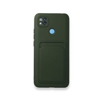 BSSM Kelvin Kartvizitli Silikon - Koyu Yeşil Xiaomi Redmi 9C Kılıf