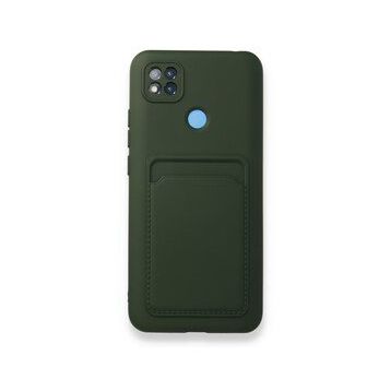 BSSM Kelvin Kartvizitli Silikon - Koyu Yeşil Xiaomi Redmi 9C Kılıf