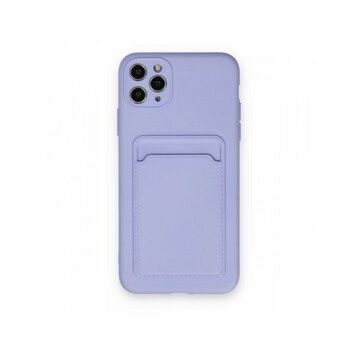 BSSM Kelvin Kartvizitli Silikon - Lila iPhone 11 Pro Max Kılıf