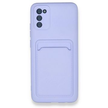 BSSM Kelvin Kartvizitli Silikon - Lila Samsung Galaxy A02S Kılıf